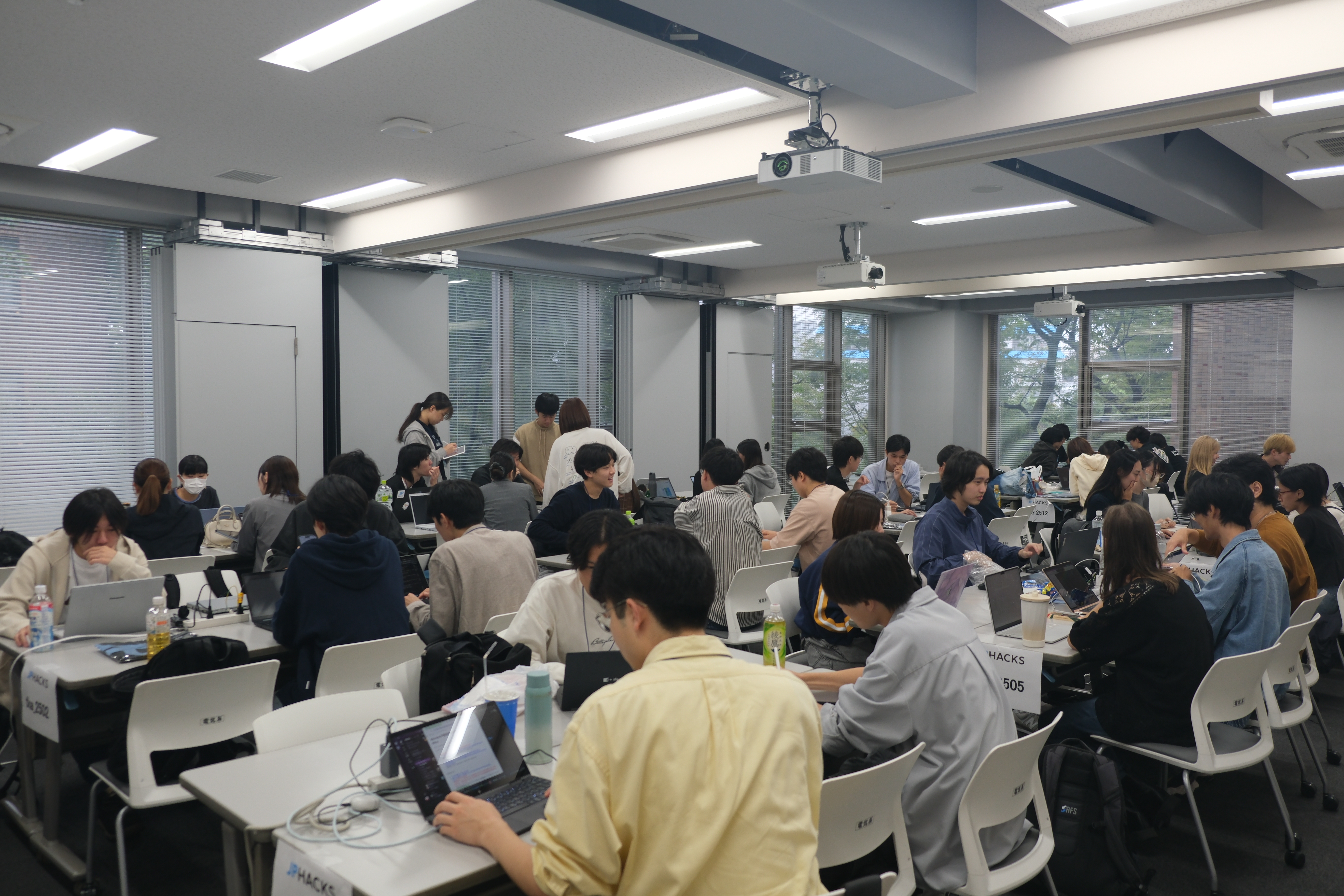 Photo: Everyone is developing with intense focus