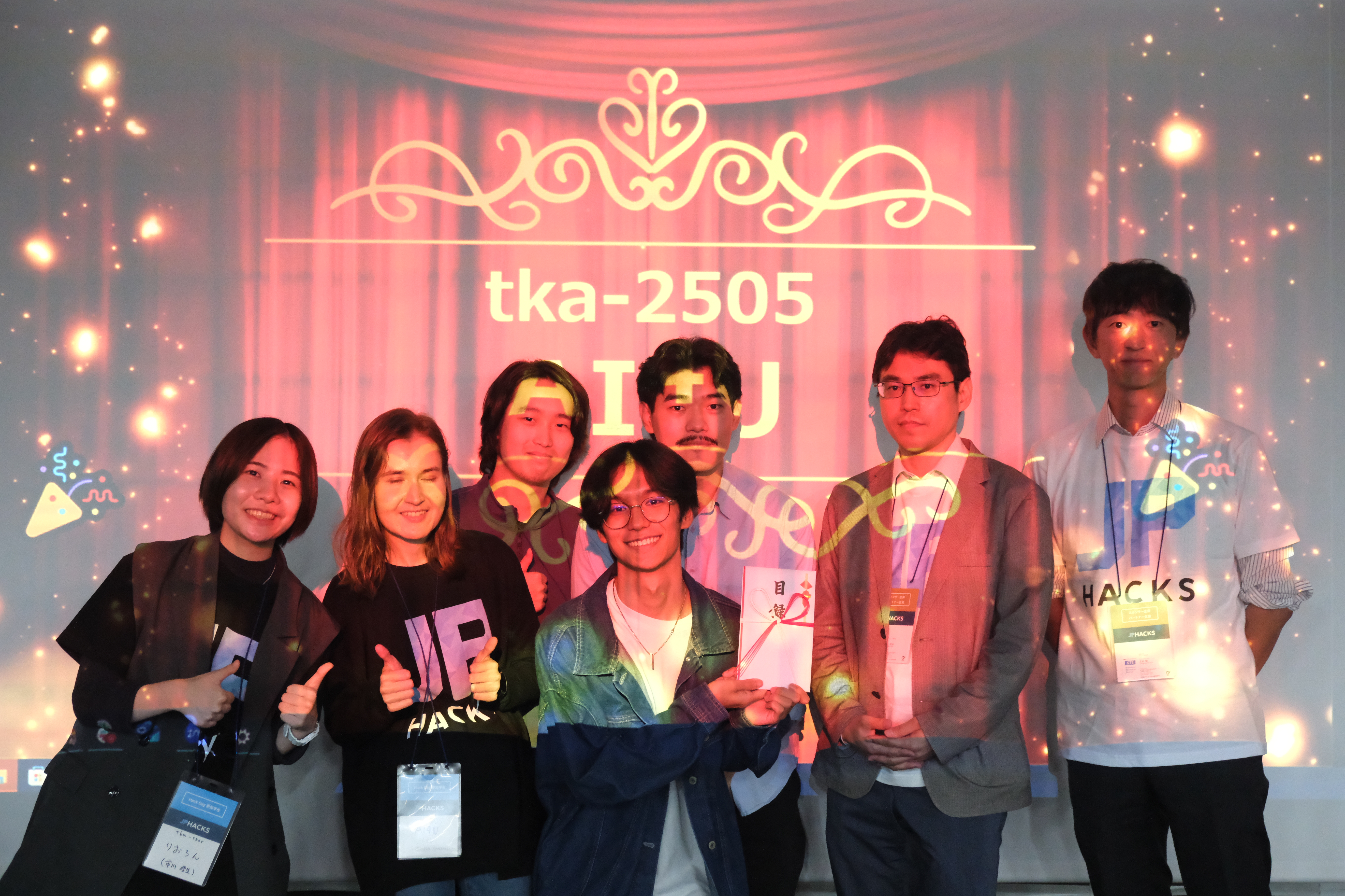 Photo: Winning the KTS Sponsor Award on Hack Day