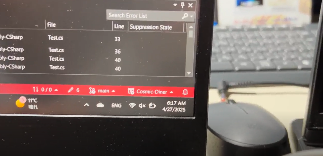 The photo was taken at 6:17 AM, I realized I worked through my sleep schedule.