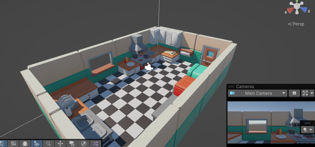 A nicely decorated kitchen thanks to Kafi